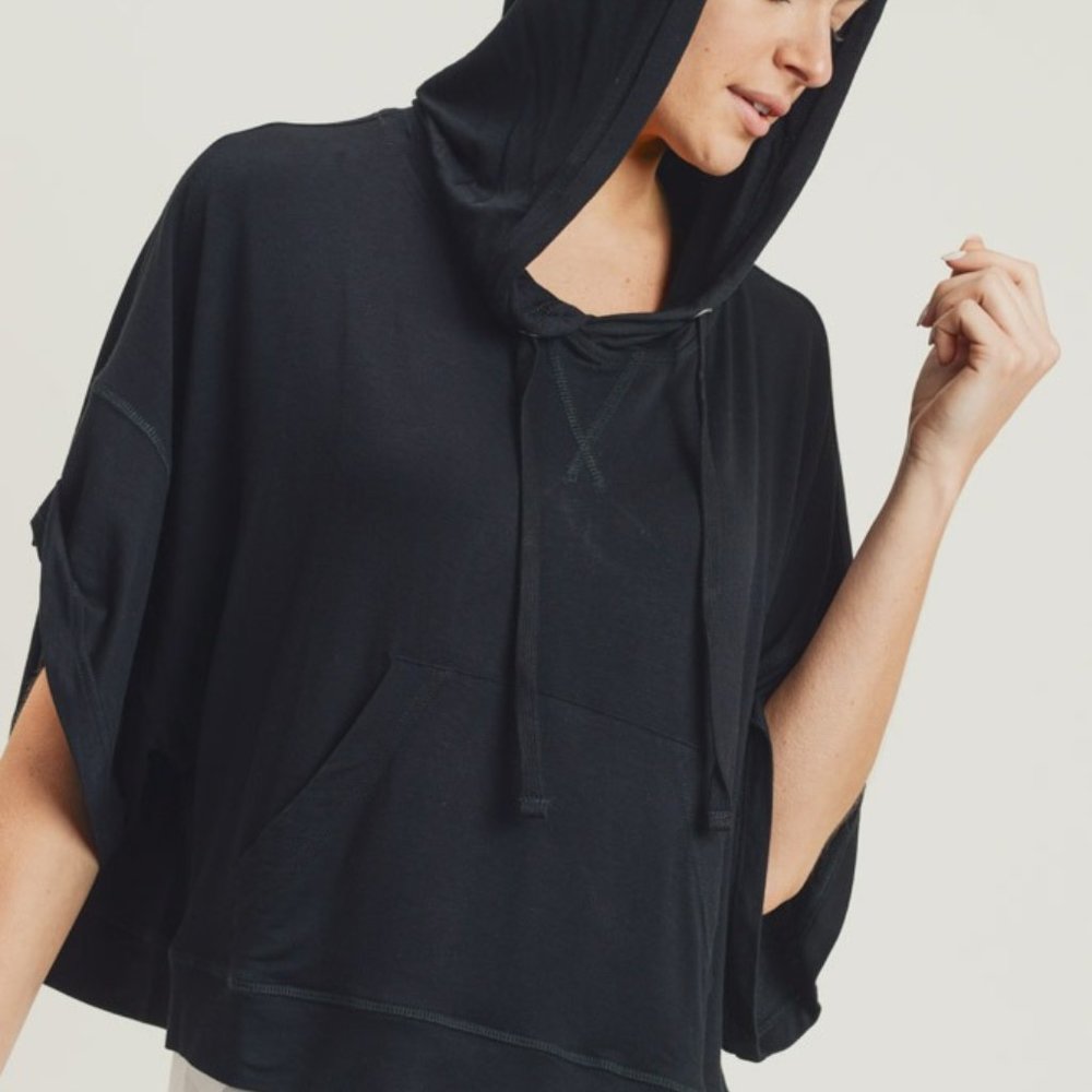 Boxy Cut Flow Hoodie Sweatshirt